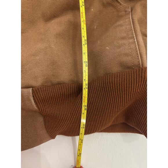 Vintage Carhartt J131 Sandstone Active Jacket union made Duck Thermal Workwear - Picture 6 of 11